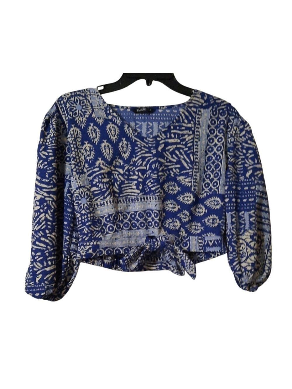 Zudio V Neck Cropped Top Small
